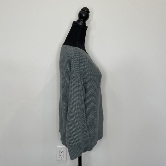 Ann Taylor Teal Knit Wool Blend Sweater - Picture 4 of 7